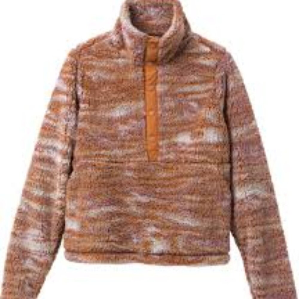 prAna Polar Escape Snap Up Women's Long Sleeve Shirt, Musk Travertine, Medium